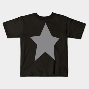 Minimal Chonk Silver Star Kids T-Shirt